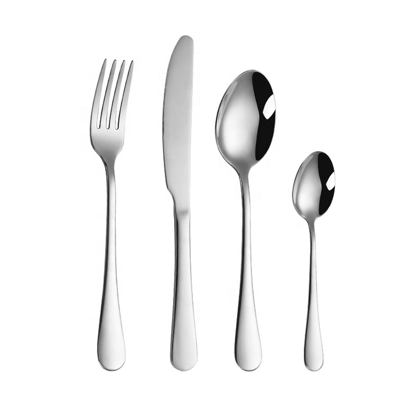 glaslak van hoge kwaliteit roestvrij staal bestek zilver inox flatware set