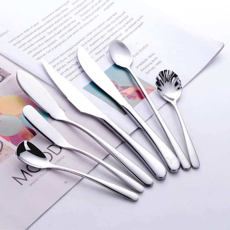 Platte Set Stainkless Steel Tableware Metal Cutlery voor Hotel